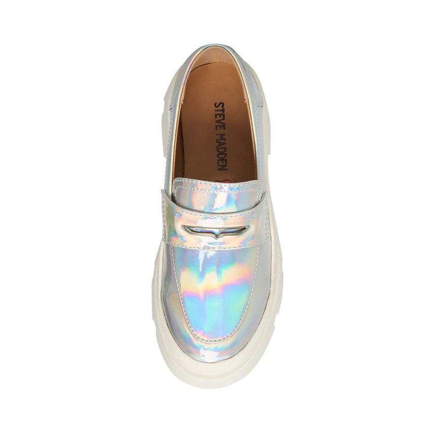 Zapatos Plataforma Steve Madden Jlawrnce Iridescent Niños Plateadas | ES CD34E8